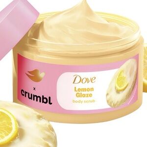 Dove X Crumbl Body Scrub Lemon Glaze NEW 15oz Limited Edition